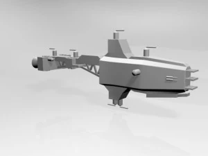Space cruiser 01 3D Model