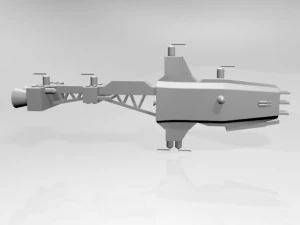 Space cruiser 01 3D Model