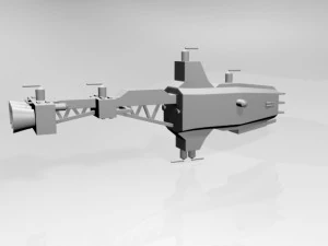 Space cruiser 01 3D Model