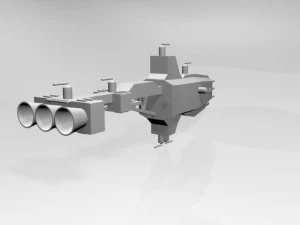 Space cruiser 01 3D Model