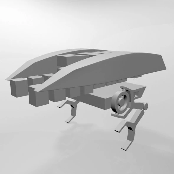 Maintenance bot 01 3D Model .c4d .max .obj .3ds .fbx .stl .blend 