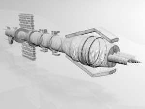 space destroyer 01 3D-Modell