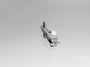 space destroyer 01 3D-Modell