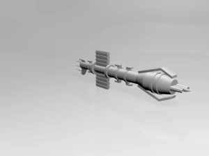 penghancur ruang angkasa 01 Model 3D