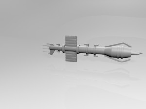 space destroyer 01 3D-Modell