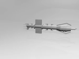 penghancur ruang angkasa 01 Model 3D