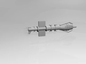 penghancur ruang angkasa 01 Model 3D