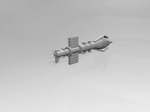 penghancur ruang angkasa 01 Model 3D