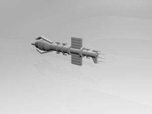 space destroyer 01 3D-Modell