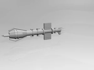 penghancur ruang angkasa 01 Model 3D