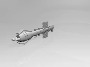 penghancur ruang angkasa 01 Model 3D