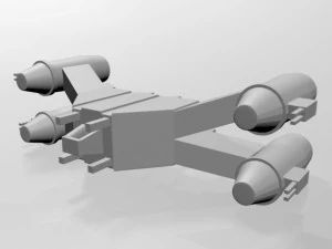 宇宙戦闘機01 3Dモデル