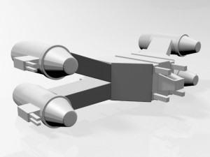 Space fighter 01 3D Model