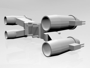 Space fighter 01 3D Model