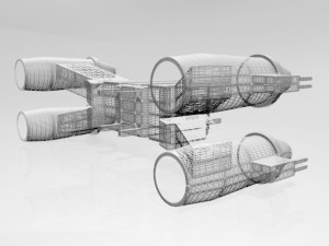 Space fighter 01 3D Model