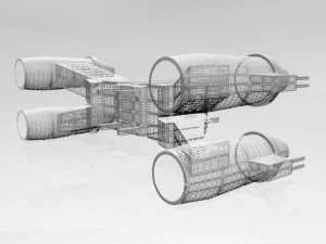 Space fighter 01 3D Model