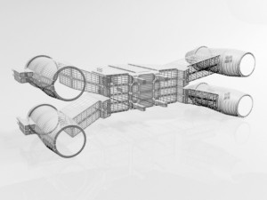 Space fighter 01 3D Model