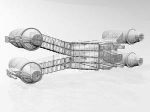 Space fighter 01 3D Model