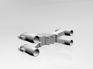 Space fighter 01 3D Model