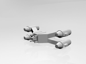 Space fighter 01 3D Model