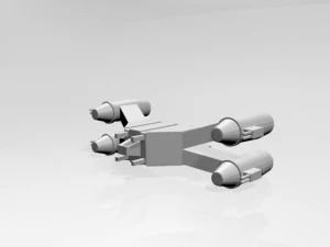 Space fighter 01 3D Model