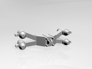 Space fighter 01 3D Model