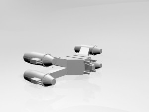 Space fighter 01 3D Model