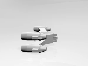 Space fighter 01 3D Model