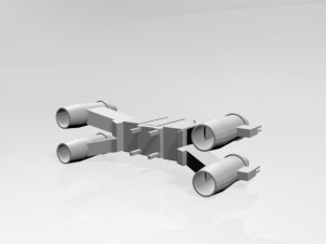 Space fighter 01 3D Model