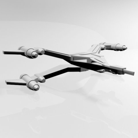 space fighter 02 3D 모델 .c4d .max .obj .3ds .fbx .stl .blend 