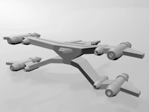 Space fighter 02 3D Model