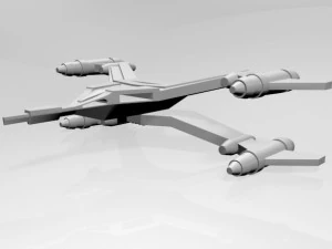 Space fighter 02 3D Model