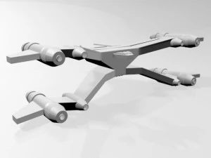Space fighter 02 3D Model