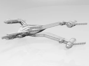 Space fighter 02 3D Model