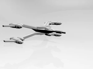 Space fighter 02 3D Model