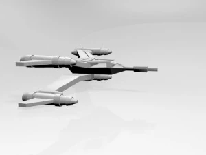 Space fighter 02 3D Model