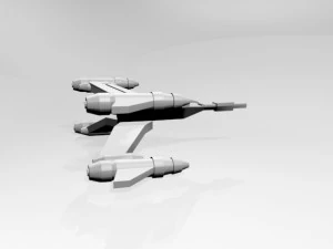 Space fighter 02 3D Model