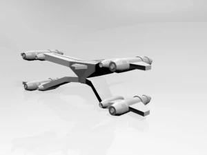 Space fighter 02 3D Model