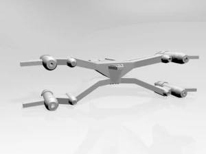 Space fighter 02 3D Model