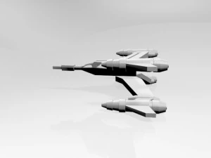 Space fighter 02 3D Model