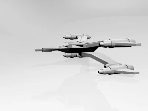 Space fighter 02 3D Model