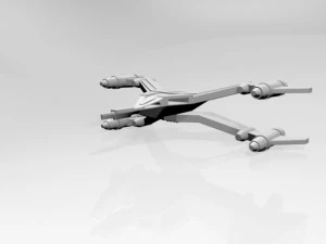 Space fighter 02 3D Model