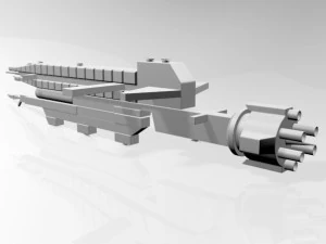 космический разрушитель 02 3D Модель