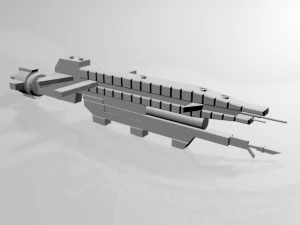 космический разрушитель 02 3D Модель