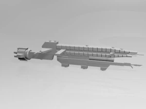 космический разрушитель 02 3D Модель