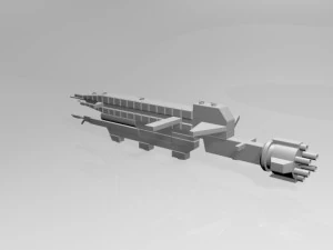 космический разрушитель 02 3D Модель