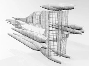 Space fighter 03 3D Model