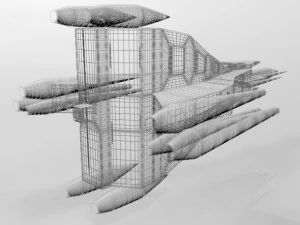 Space fighter 03 3D Model