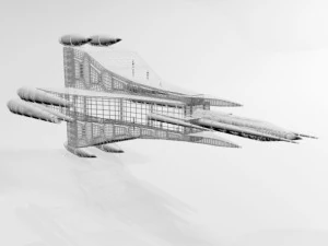 Space fighter 03 3D Model