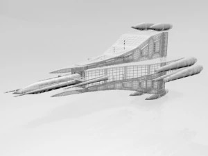 Space fighter 03 3D Model